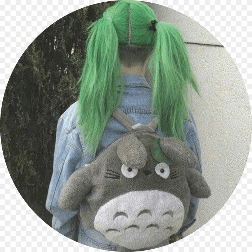Icons Totoro Hair Diy Pastel Green Free Png