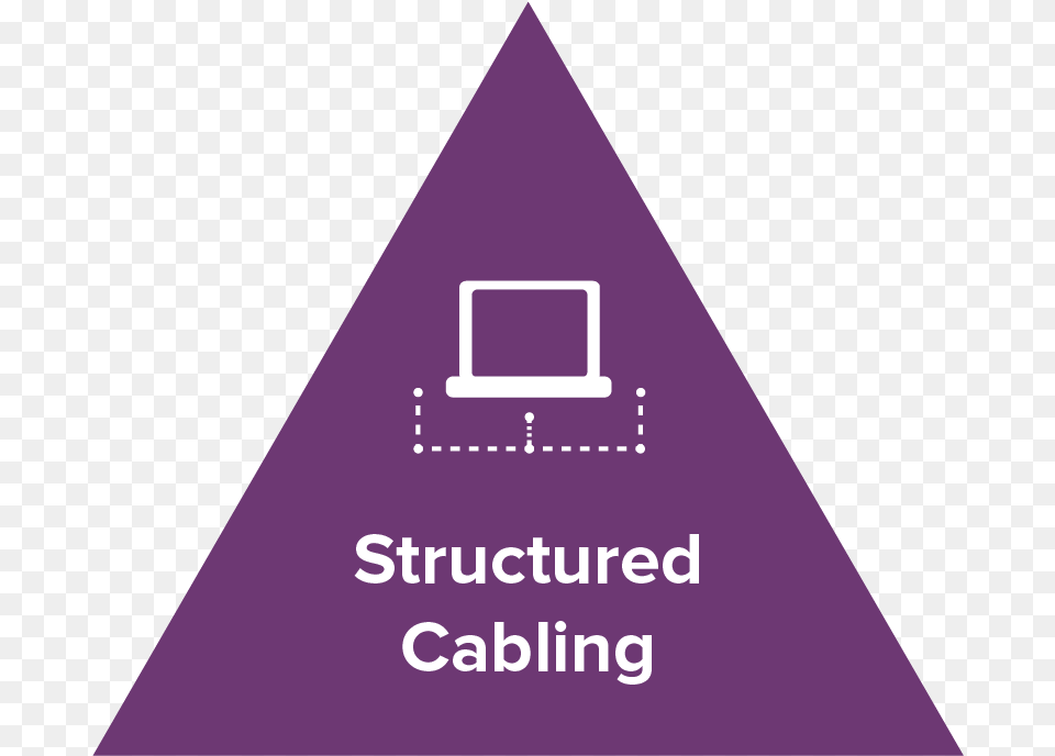 Icons Triangle 01 Structured Cabling Triangle, Purple Png
