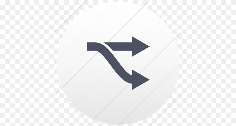 Iconsetc Flat Circle Blue Gray Arrow Fork, Symbol, Bow, Weapon, Sign Free Transparent Png
