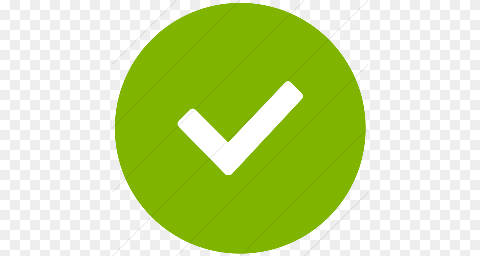 Iconsetc Flat Circle White Check Mark, Green, Disk, Ball, Sport Free Transparent Png
