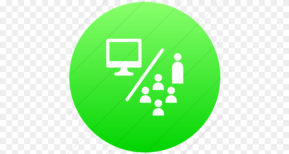 Iconsetc Flat Circle White Google Classroom Green Icon, Disk Png Image