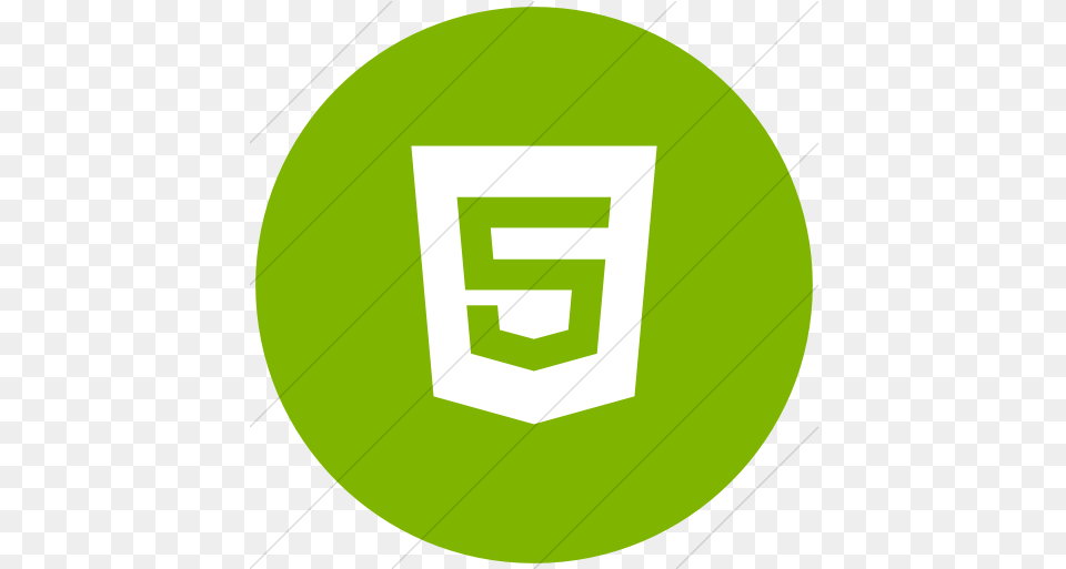 Iconsetc Flat Circle White Html Css Circle Icon, Green, Logo, Disk Png Image