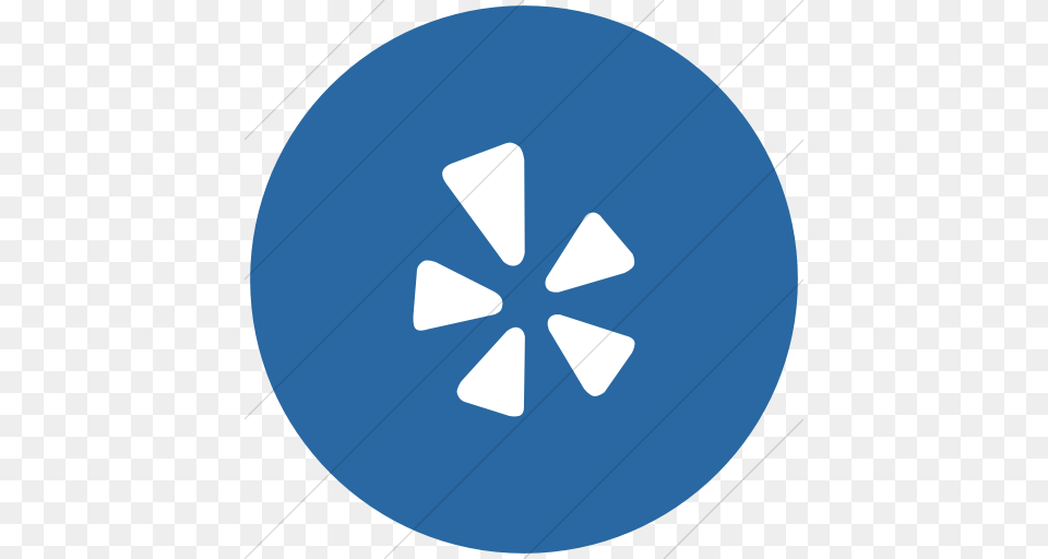 Iconsetc Flat Circle White On Blue Social Media Yelp Icon, Recycling Symbol, Symbol, Nature, Outdoors Free Transparent Png
