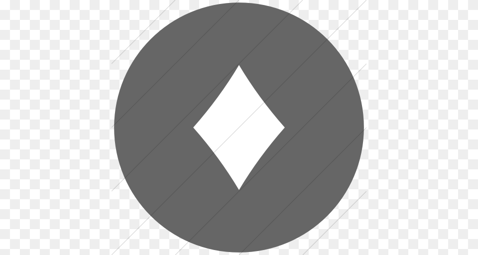 Iconsetc Flat Circle White On Gray Classica Black Diamond Suit Icon, Bow, Weapon Png