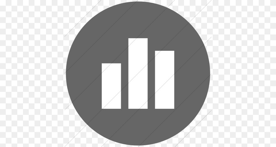 Iconsetc Flat Circle White On Gray Raphael Bar Chart Icon, Bow, Weapon, Photography Free Transparent Png