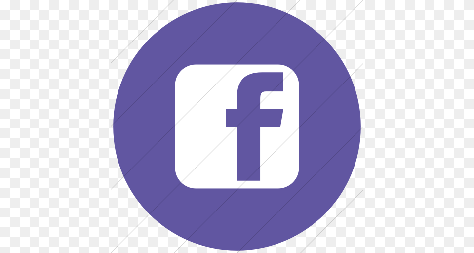 Iconsetc Flat Circle White On Purple Social Media Facebook, Text, Symbol Free Png
