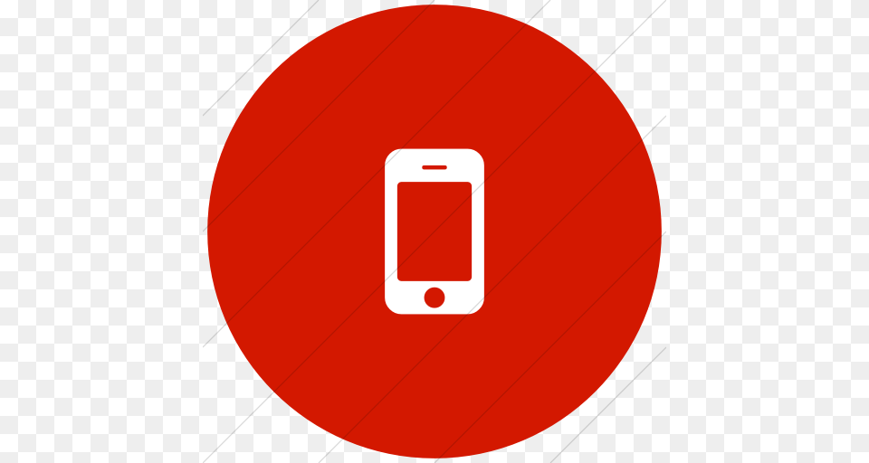Iconsetc Flat Circle White On Red Bootstrap Font Awesome Mobile, Electronics, Mobile Phone, Phone, Disk Free Png