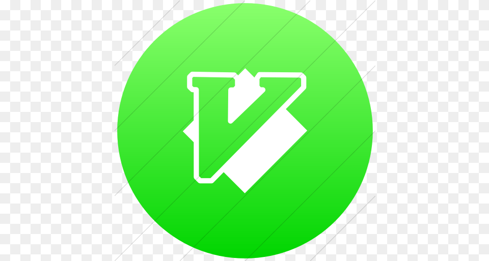 Iconsetc Flat Circle White Vim Icons, Green, Recycling Symbol, Symbol, Disk Free Png Download
