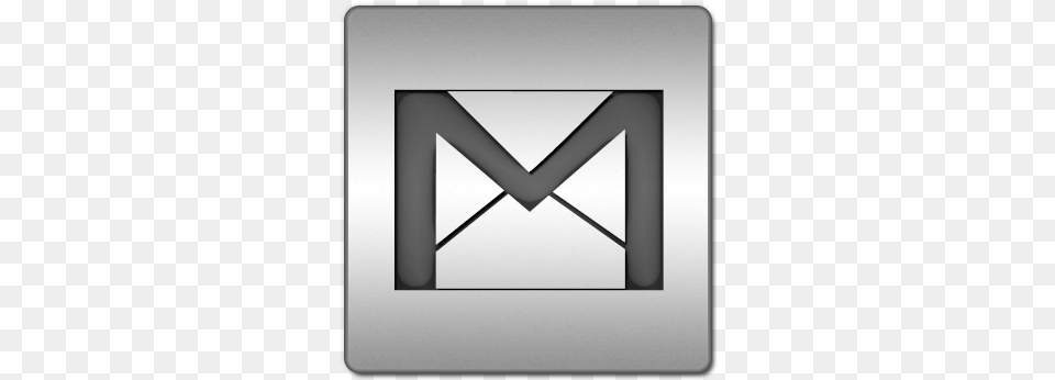Iconsetc Gmail Icon In Ico Or Icns Gmail Black And White Logo, Envelope, Mail Png Image