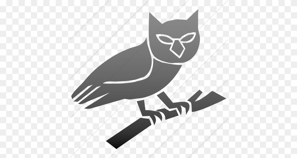 Iconsetc Simple Black Gradient Animals Owl Icon Automotive Decal, Animal, Cat, Mammal, Pet Png
