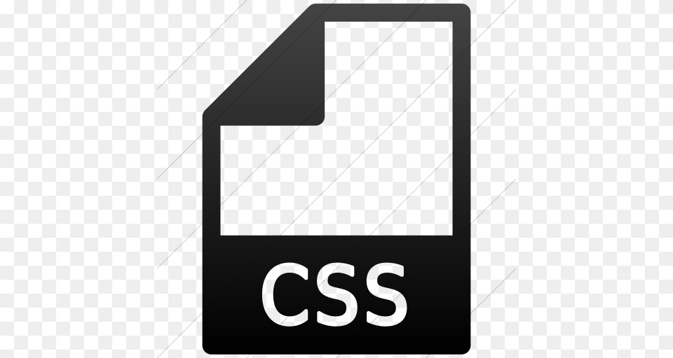 Iconsetc Simple Black Gradient Mime Types Document Css Icon, Number, Symbol, Text, Mailbox Free Transparent Png