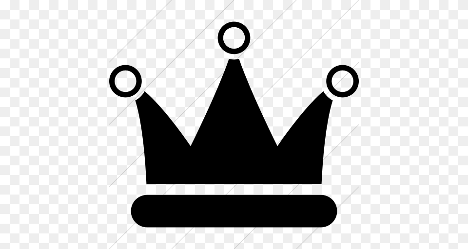 Iconsetc Simple Black Raphael Crown Icon, Gray Png