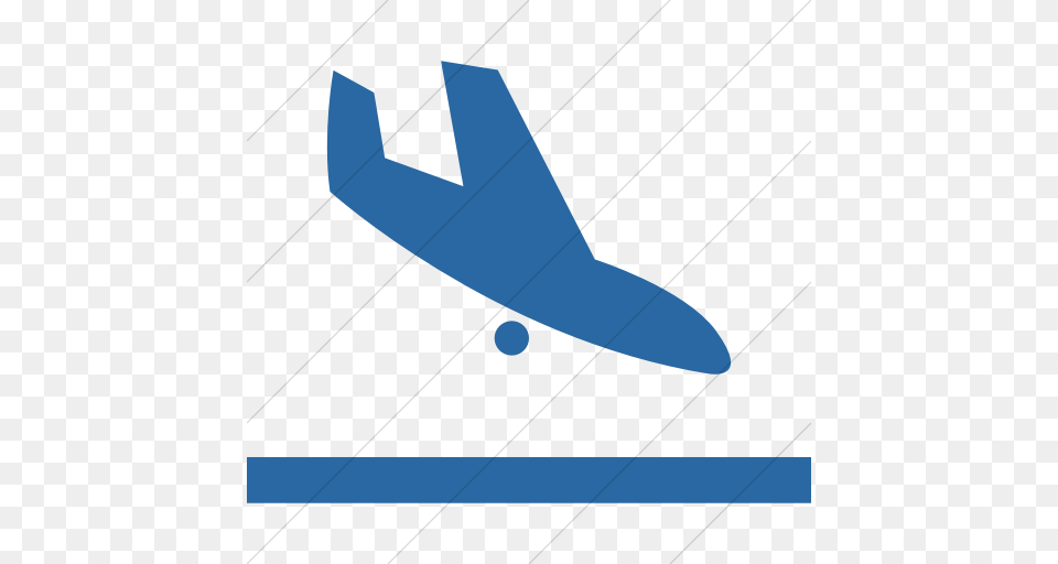 Iconsetc Simple Blue Raphael Plane Landing Icon, Aircraft, Transportation, Flight, Vehicle Free Png