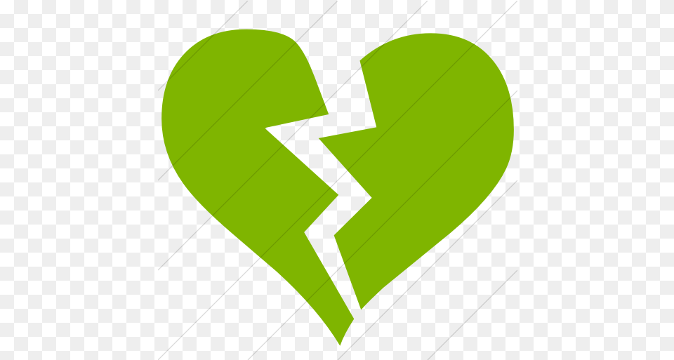 Iconsetc Simple Green Classica Broken Heart Icon Broken Heart Icon Symbol Free Transparent Png