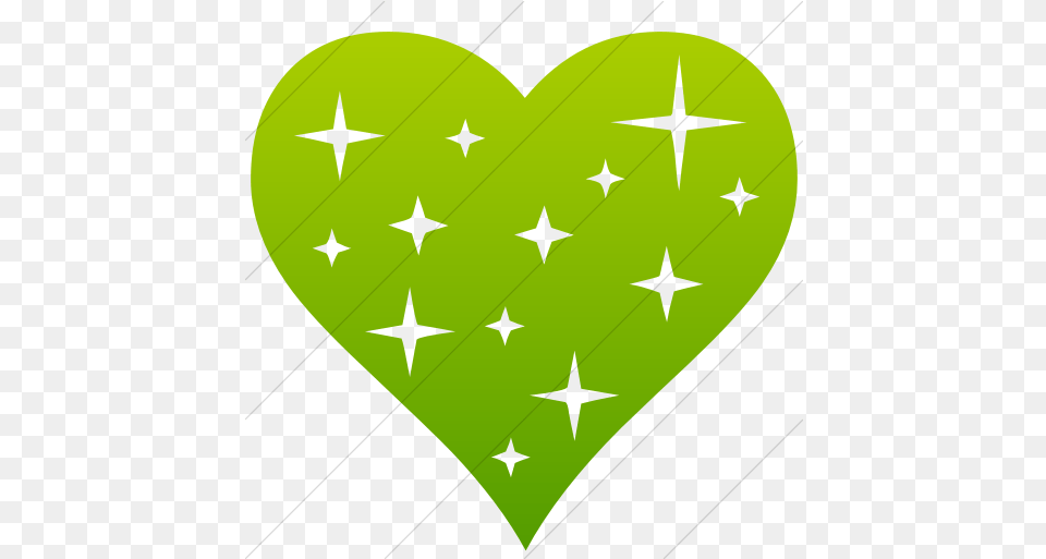 Iconsetc Simple Green Gradient Classica Sparkling Heart Icon Girly, Symbol, Person Png Image
