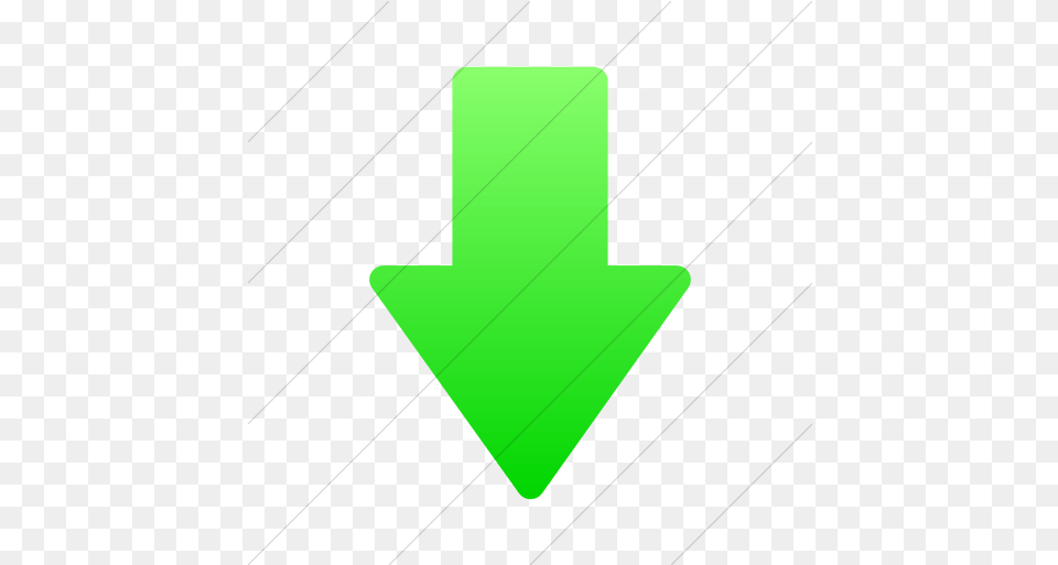 Iconsetc Simple Ios Neon Green Gradient Foundation 3 Arrow Down Arrow Image Green, Symbol Free Transparent Png