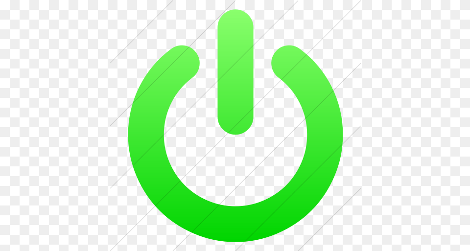 Iconsetc Simple Ios Neon Green Power Button On, Symbol, Disk Png