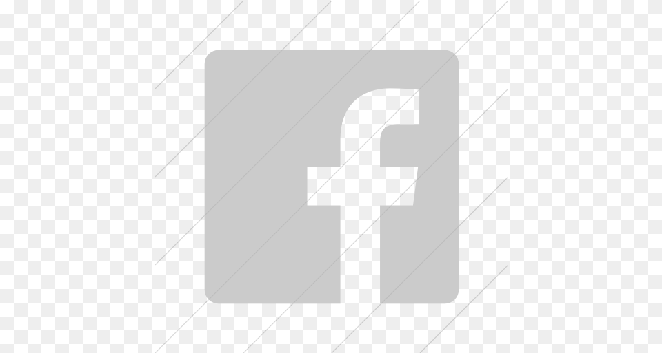 Iconsetc Simple Light Gray Foundation Facebook Logo Grey, Symbol, Sign, First Aid, Text Free Png