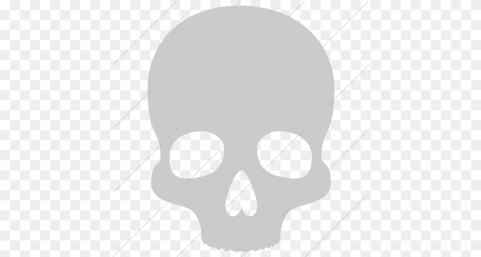 Iconsetc Simple Light Gray Raphael Skull Icon Skull, Person, Stencil Free Transparent Png