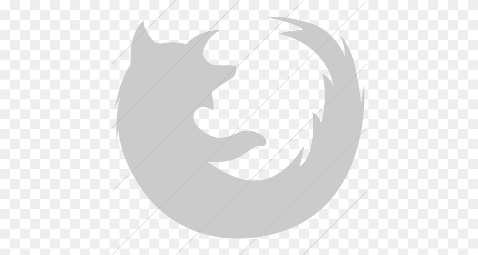 Iconsetc Simple Light Gray Socialmedia Firefox Icon Mozilla Icon Orange, Logo, Animal, Fish, Sea Life Free Png