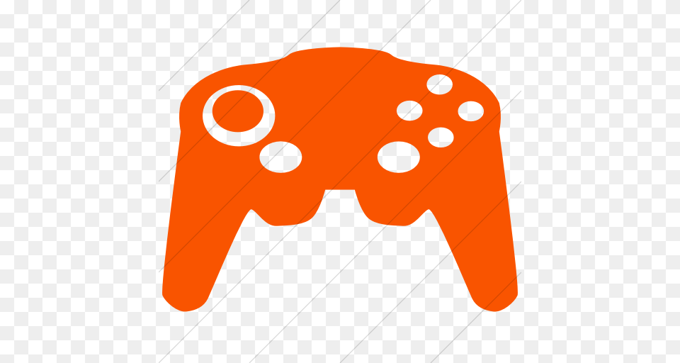Iconsetc Simple Orange Classica Video Game Controller Icon, Electronics, Animal, Bear, Mammal Png
