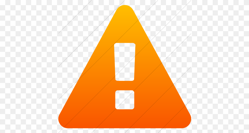 Iconsetc Simple Orange Gradient Bootstrap Font Awesome Vertical, Triangle, Sign, Symbol Png