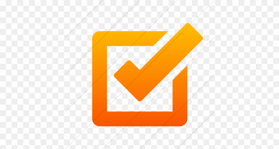 Iconsetc Simple Orange Gradient Foundation 3 Checkbox Icon Orange Tick Box, Text, Symbol, First Aid Png Image