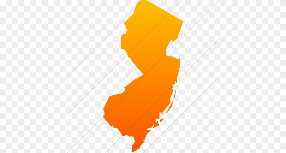 Iconsetc Simple Orange Gradient Us State Of New Jersey Red, Person Free Transparent Png