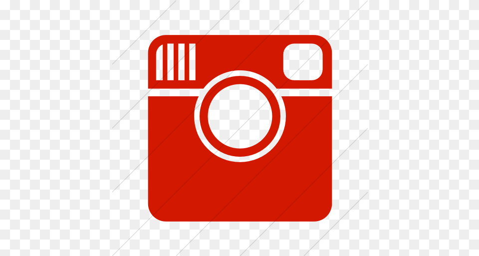 Iconsetc Simple Red Foundation 3 Social Instagram Icon Instagram Icon Black, Camera, Digital Camera, Electronics, Dynamite Free Transparent Png