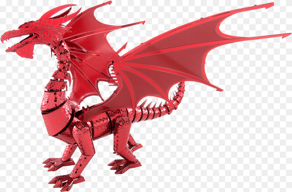 Iconx Red Dragon Metal Earth Red Dragon, Animal, Dinosaur, Reptile Free Transparent Png