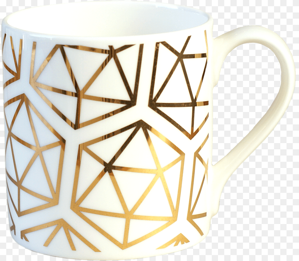 Icosahedron Mug, Cup, Beverage, Coffee, Coffee Cup Png Image