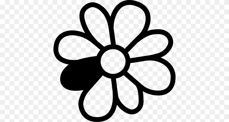 Icq, Stencil, Daisy, Flower, Plant Png Image