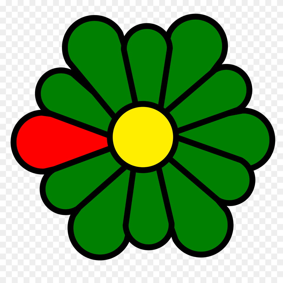 Icq, Daisy, Flower, Plant, Green Free Png