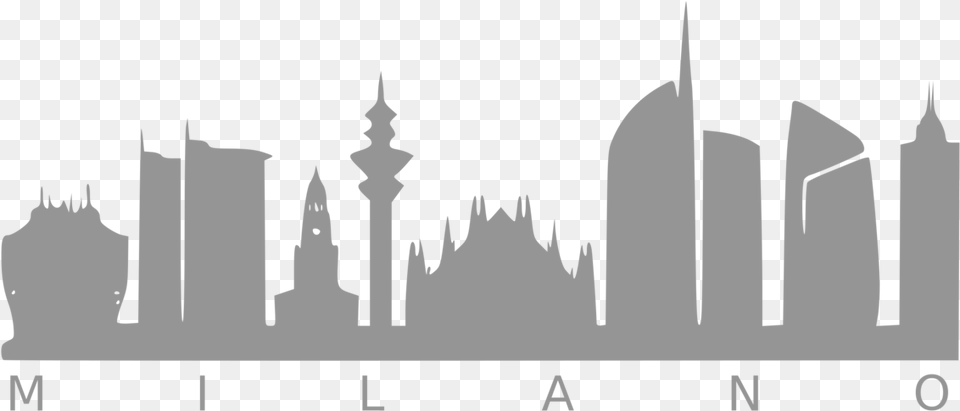 Icubed Srl Skyline Viveat Silhouette Skyline Milano, Architecture, Building, Dome, Spire Free Transparent Png