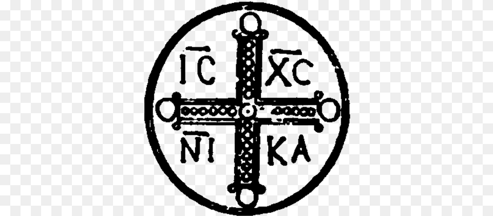 Icxc Nika Surrounding A Cross Hs Ni Ka, Gray Free Transparent Png