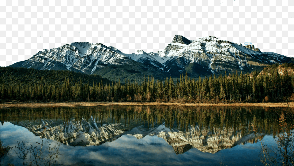 Icy Mountains Green Vegetation And A Lake Alberta Mountains Free Transparent Png