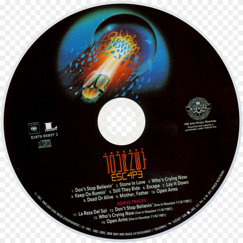 Id Journey Escape Album Cover, Disk, Dvd Free Png Download