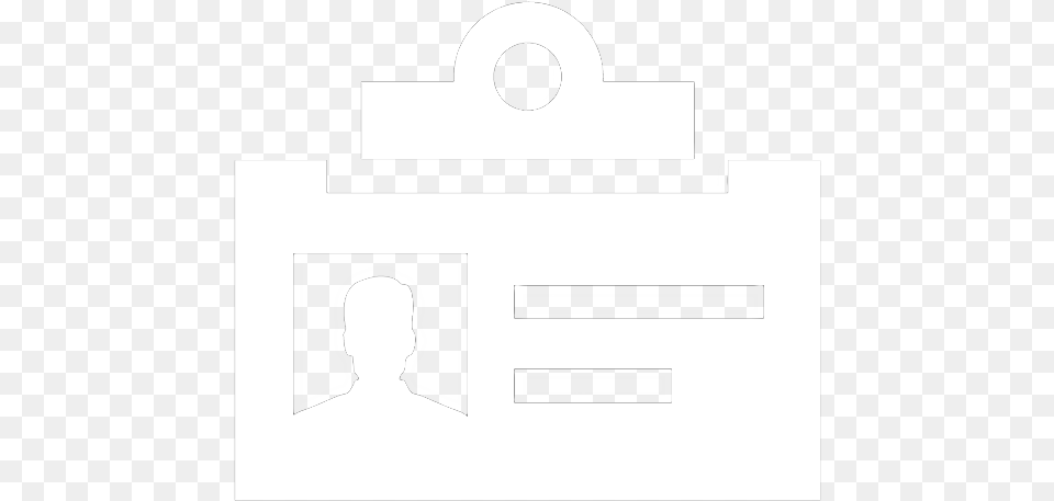 Id White Icon, Stencil, Bag Free Transparent Png