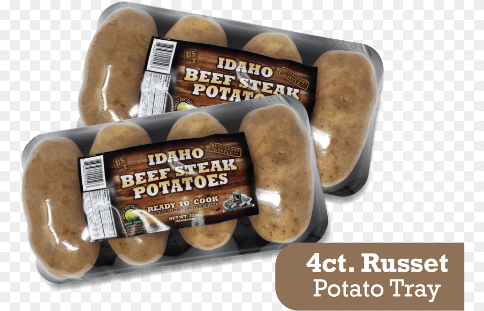 Idaho Beef Steak Potatoes Ciabatta, Food, Plant, Potato, Produce Png Image