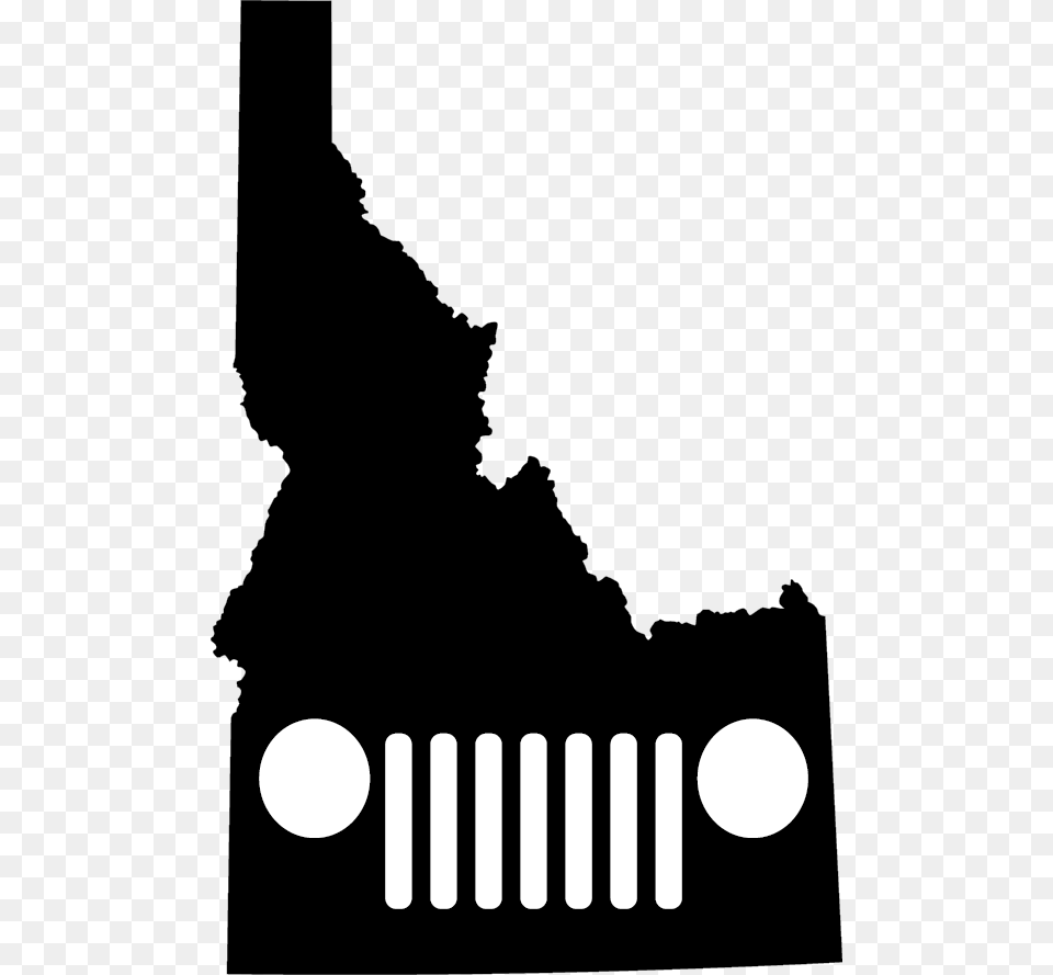 Idaho Tj Grille Decal Trail Decals, Stencil, Person Free Png
