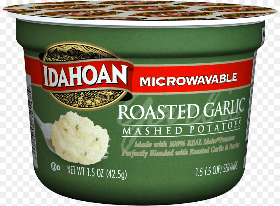Idahoan Idahoan Mashed Potatoes Microwave, Can, Tin, Cream, Dessert Png Image