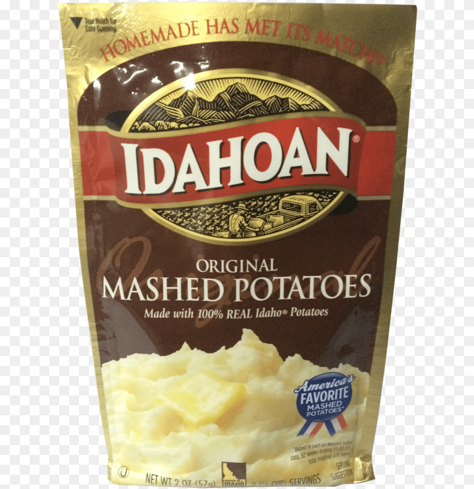 Idahoan Mashed Potatoes Cups Idahoan Original Mashed Potatoes 2 Oz Bag, Food, Mashed Potato, Can, Tin Free Transparent Png