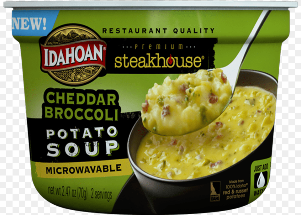 Idahoan Potato Soup Cup, Cutlery, Cream, Dessert, Food Free Png