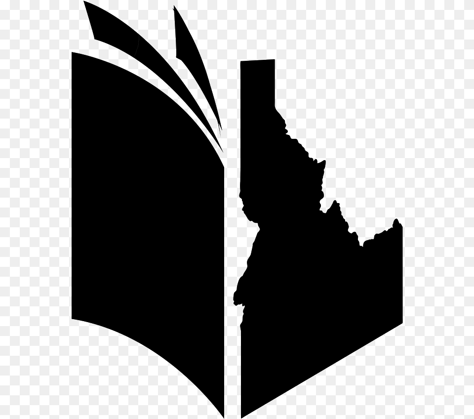 Idahobookawardslogo Silhouette, Gray Free Png