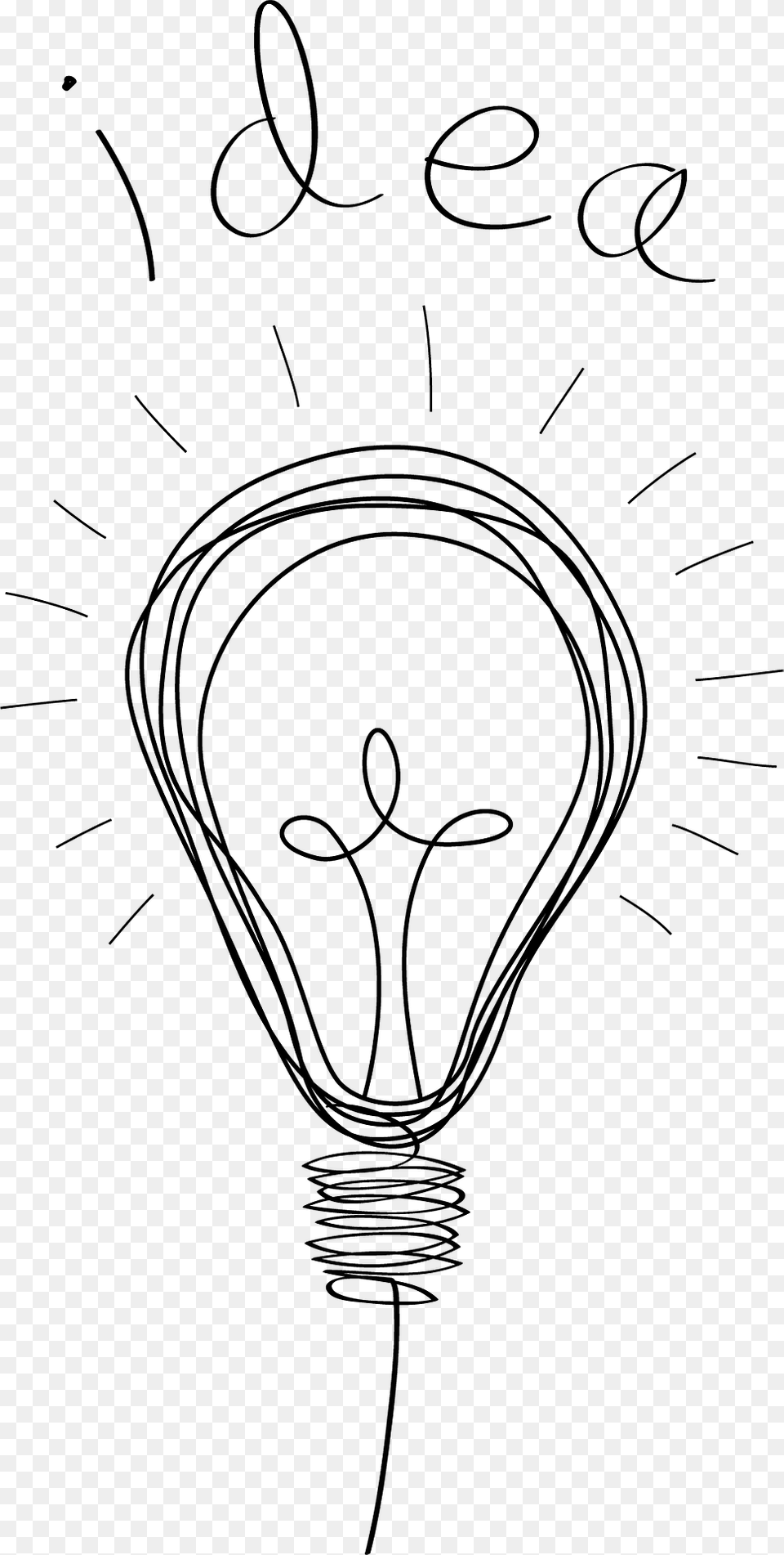 Idea Clipart, Light, Lightbulb, Face, Head Png Image