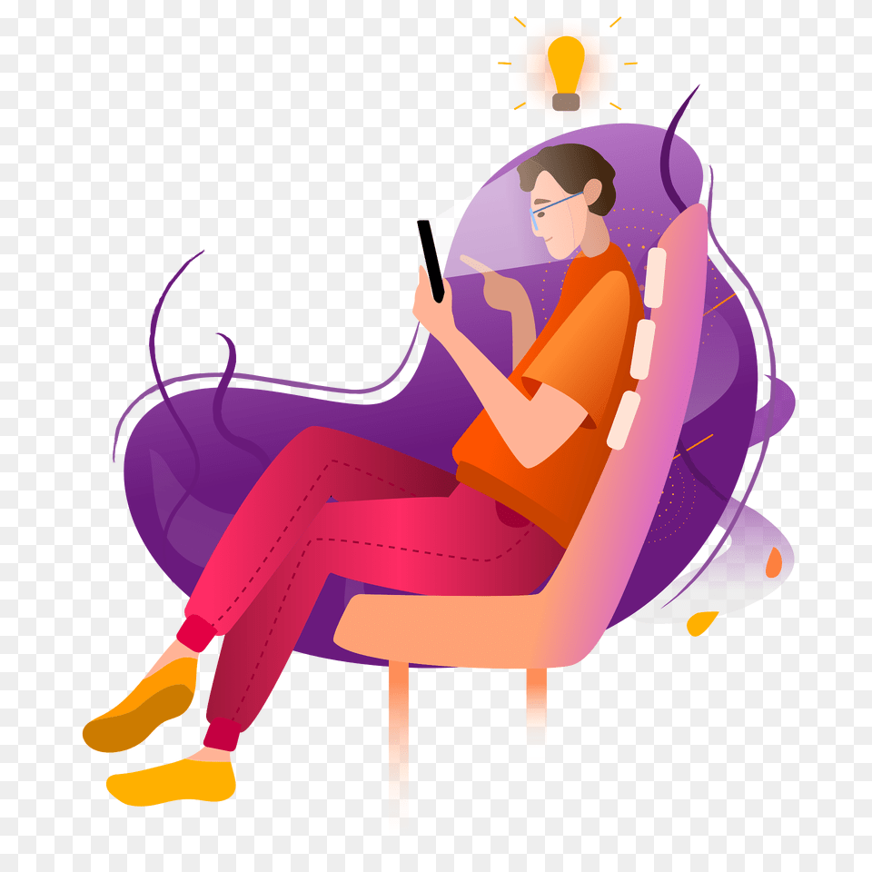 Idea Clipart, Sitting, Reading, Person, Adult Png Image