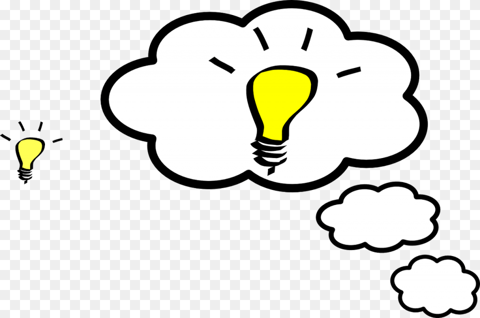 Idea Cloud Think Concept Symbol Design Business Reflection Clipart, Light, Lightbulb, Animal, Bear Free Transparent Png