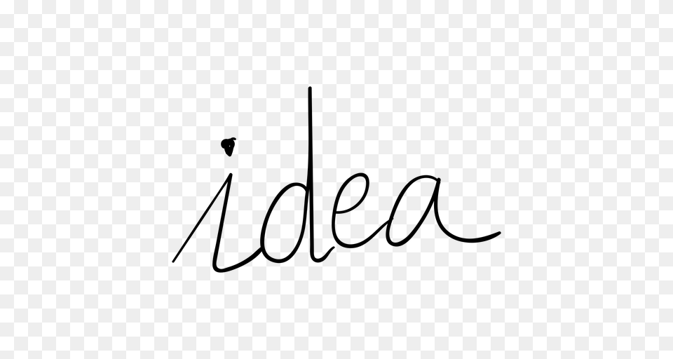 Idea Handwriting Doodle, Gray Free Transparent Png