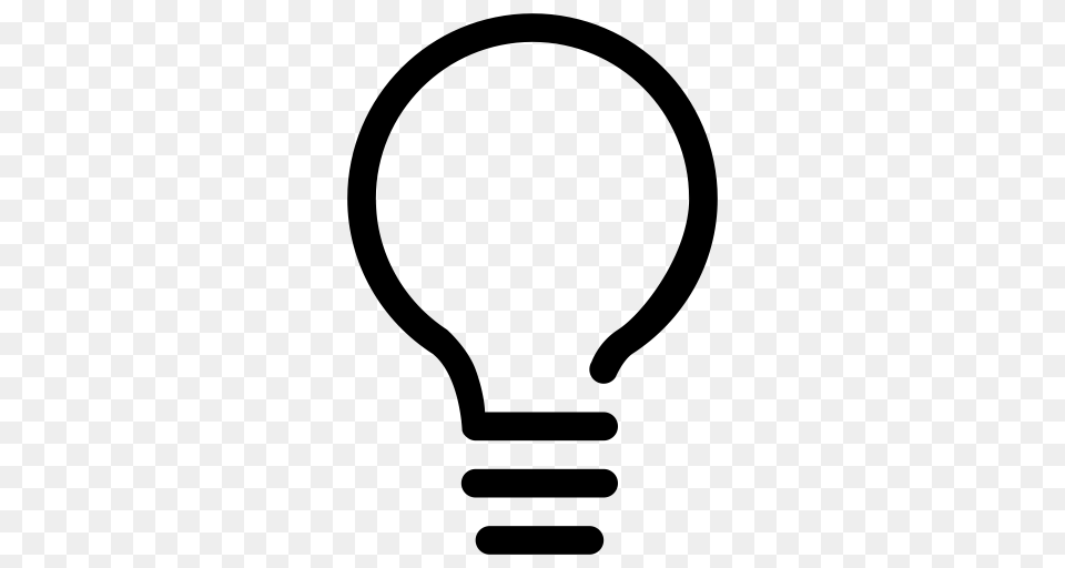 Idea Incandescent Lamp Icon With And Vector Format For Gray Free Transparent Png