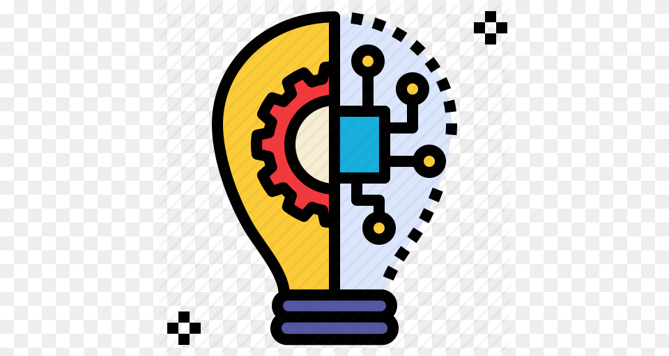 Idea Innovation Process Science Technology Icon, Light, Lightbulb Free Png